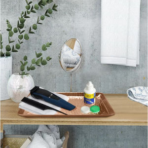 Plateau de service en métal argenté Forme ronde pour la maison Restaurant Vaisselle Plateau de service pour la maison et les accessoires de cuisine - Product Image 4