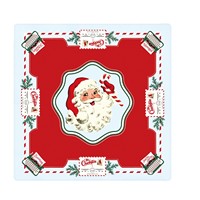 Tapis de Mahjong en caoutchouc Père Noël, tapis de table de Mahjong américain antidérapant, tapis de jeu de Mahjong personnalisé