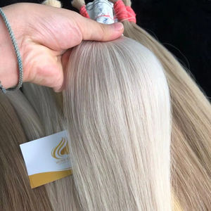 Extensions de cheveux humains Remy vietnamiens de couleur claire Offre Spéciale fin d'année en vrac matière première prix de gros - Product Image 1