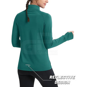 Fashion <b>Women</b> <b>Quarter</b> <b>Zip</b> Sweatshirt 100% Cotton Winter Solid Featuring Soft Performance Fabric for Casual Outdoor Adventures - Product Image 4