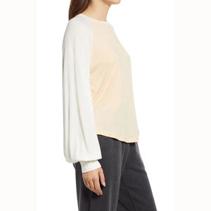 3/4 Sleeve Wholesale Women <b>Raglan</b> <b>T</b> <b>Shirts</b> Women <b>Raglan</b> <b>T</b>-<b>Shirts</b> Custom Baseball Style Tee for Daily Wear OEM <b>T</b> <b>Shirts</b> - Product Image 3