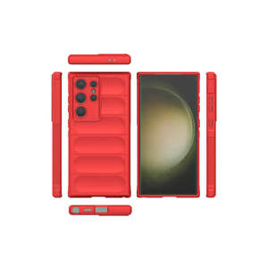 Étui souple en TPU bleu marine de qualité supérieure pour Samsung Galaxy S24 Ultra, motif ethnique, coque en silicone souple avec design arrière ajouré - Product Image 3