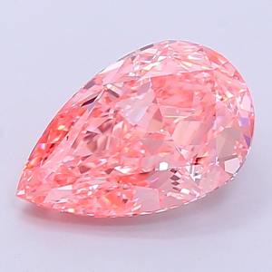 Diamante Cultivado en Laboratorio, Corte Pera, 2.39ct, Rosa Intenso, VVS1, Joyería Personalizada - Product Image 4
