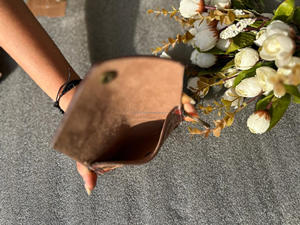 ใหม่กระเป๋าหนังแท้แบบชาวตะวันตกที่ทำด้วยมือกระเป๋าสไปเดียมสีใสกระเป๋าพวงกุญแจเหรียญหนังเครื่องมือเปลี่ยนเหรียญ - Product Image 4