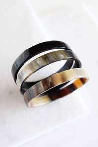 กำไลข้อมือทำมือจากเขาควายธรรมชาติ 100% เป็นมิตรกับสิ่งแวดล้อม สำหรับผู้หญิง จำหน่ายส่ง รูปทรงกลม สำหรับงานแต่งงาน - Product Image 3