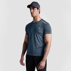 T-shirt imprimé Overland Run (gris foncé) 100% polyester, coton premium 240 g/m², coupe ample, impression sérigraphique - Product Image 3
