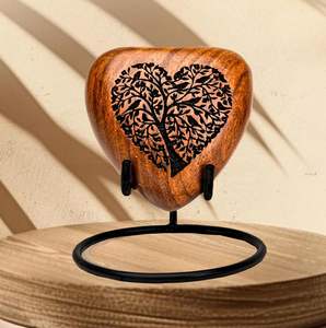Trusted Manufacturer Large Decorative <b>Wooden</b> Cremation <b>Urn</b> <b>For</b> Human <b>Ashes</b> With Durable Construction <b>For</b> Memorial Use - Product Image 4