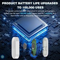 Capteur de porte/fenêtre sans fil personnalisé Daytech DS04 433Mhz Capteur magnétique avec batterie incluse pour système d'alarme GSM PSTN Daytech