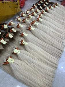 Grosses extensions de cheveux humains couleur blonde couleur en vrac cheveux bruts vietnamiens directement en usine - Product Image 2