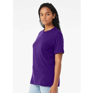 Camiseta de algodón con estampado liso en blanco, Camiseta de algodón personalizada con tu logotipo, camiseta de talla Regular para mujer - Product Image 3