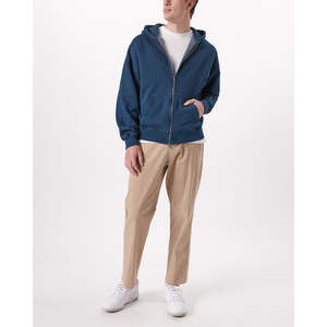 Sweat à capuche zippé streetwear uni sur mesure pour homme, en molleton de coton, mode d'hiver, sweat à capuche zippé sur mesure pour homme - Product Image 5