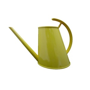 Bidon d'eau jaune en métal fait à la main forme ronde Bidon d'eau galvanisé décoratif qualité supérieure fait à la main meilleur arrosoir - Product Image 2