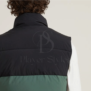 Vente chaude de haute qualité hommes hiver laine doudoune veste col montant à capuche toile tissu nouvel état - Product Image 6