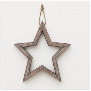 Wood <b>Star</b> Wall <b>Hanging</b> Decor Vintage Handicraft Christmas Ornament - Product Image 4