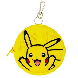 Porte-monnaie rond en silicone avec porte-clés Pikachu, pochette portable pour la monnaie, idéal pour un usage quotidien - Product Image 1