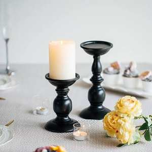 <b>Black</b> Powder Coated Aluminum <b>Candelabra</b> Home Decorative Tabletop Candle Holder for Christmas Wedding Birthday - Product Image 1