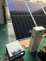 Invertisseur solaire hybride 60KW pour maison, boîtier extérieur IP65, armoire de stockage d'énergie empilable, communication CAN, batterie LiFePO4