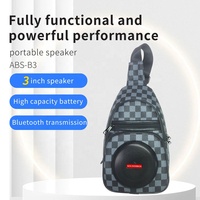 Altavoz multifuncional para mochila, diseño elegante con función de reproducción de sonido, función de Banco de energía recargable por USB