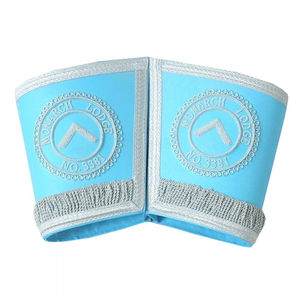 Officiers d'artisanat gantelets manchette 2pce ensemble broderie Regalia vente chaude couleur sur mesure personnalisé manchettes brodées de qualité supérieure personnalisées - Product Image 3