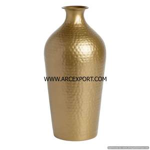 Vases à fleurs de sol en acier inoxydable au design antique, qualité supérieure, vente en gros, décoration de luxe pour la maison et les mariages, faits à la main, écologiques, style côtier - Product Image 5