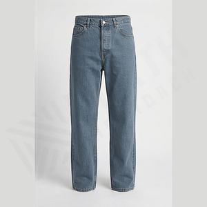 Fabricant de jeans en denim pour hommes sur mesure, coupe droite vintage, lavage rapide, haute qualité, streetwear, automne-hiver, personnalisé - Product Image 1