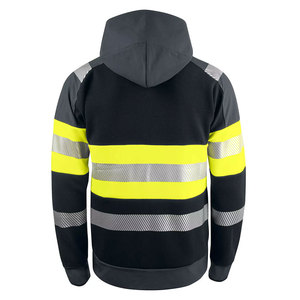 Personalizado Hi Vis Work Security Workwear Protector Zip up Sudadera con capucha Sudaderas para el equipo de trabajadores de la construcción - Product Image 5