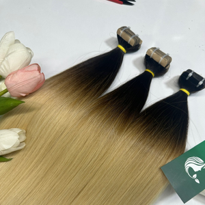 Bande dans les cheveux naturels droits avec beaucoup de couleurs prix de gros de cheveux humains vierges longueur de 8-32 pouces - Product Image 2