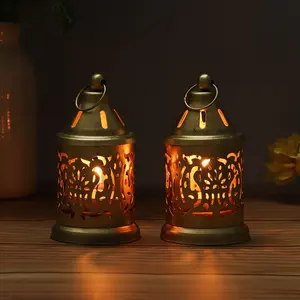 Soporte de farol T-Light de metal fabricado en India para decoración elegante del hogar y exhibiciones de velas a los mejores precios - Product Image 2