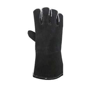 Gants de soudage personnalisés en cuir de chèvre noir de qualité supérieure/Nouveau dernier design 2025 Gants de soudage - Product Image 3