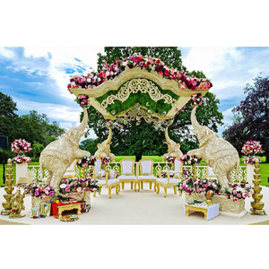 Mandaps de mariage indien Offre Spéciale en gros TOP 12 Designs Vintage et classiques Décoration de mariage professionnelle - Product Image 1