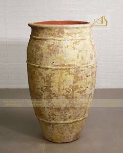 Elegante amarillo OC002H65OR maceta de cerámica moderna ecológica y duradera para uso interior/exterior decoración de jardín arte-Cerámica para el hogar - Product Image 1