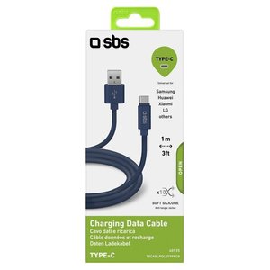 Cable USB C POLO Antigroviglio Azul de 1m, TECABLPOLOTYPECB, Micro-USB a Tipo-C, Material de Nailon Trenzado para Transferencia de Datos - Product Image 2