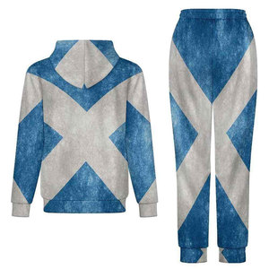 Conjunto de Chándal con Capucha Estampado para Hombre, 100% Algodón, Ropa Casual Personalizable al por Mayor - Product Image 4