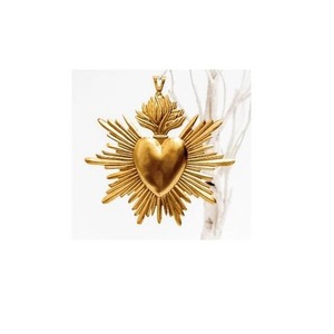 Corazón colgante de Metal tradicional, adornos navideños, accesorios decorativos para colgar árboles de vacaciones, regalo festivo para decoración del hogar - Product Image 5