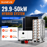 Système d'énergie solaire commercial Sunevo Smart 30kW 50kW avec solution hybride Growatt pour la réduction de la consommation d'énergie des centres commerciaux