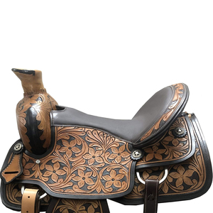 Selle de cheval anglaise de style occidental 2025, équipement d'équitation, best-seller, selle de cheval anglaise en cuir américain - Product Image 2