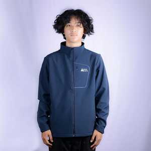 Chaqueta Softshell informal Navigate Ligera a prueba de viento y resistente al agua con patrón de estampado de cuello alto de relleno de poliéster - Product Image 2