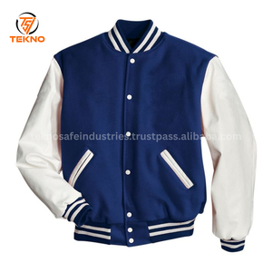 Chaqueta Bomber Varsity para hombre, nuevo diseño de talla grande, parches personalizados, chaqueta Letterman Varsity para hombre, servicio OEM - Product Image 3