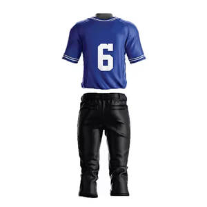 Uniforme de baseball de conception personnalisée d'usine à séchage rapide 100% uniforme de baseball respirant en polyester - Product Image 4