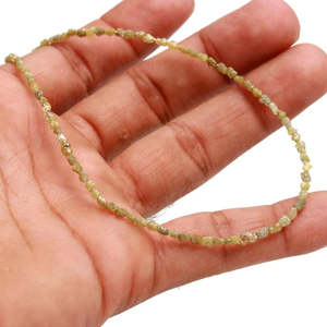 Collar de Diamantes Naturales Sin Cortar de 2.5-4 mm, Crudos, de 16 Pulgadas - Product Image 4