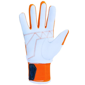Guantes de bateo de béisbol de cuero de vaca genuino con puño largo profesional Guantes de bateo de precios razonables de la mejor calidad - Product Image 6