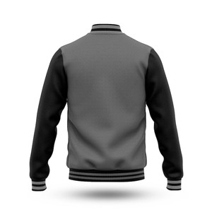 Chaquetas Varsity Personalizadas con Logotipo para Hombre, Estilo Urbano, 100% Algodón, Cálidas, Resistentes al Viento, Transpirables, Cuello en V, Invierno, Grosor Fino, 2024 - Product Image 2