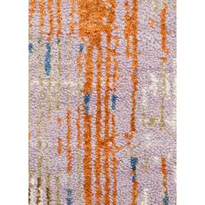 Alfombra Kavi Azul de Lana y Seda de Bambú Anudada a Mano Unstring Srb(709)-Patrón Abstracto para Uso Doméstico - Product Image 3