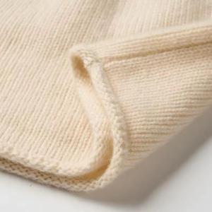 Best Selling Customizable <b>100</b>% Cotton <b>Wool</b> Beanie Hats for Winter Wear with Premium Common <b>Fabric</b> Top Choice for Customers - Product Image 3