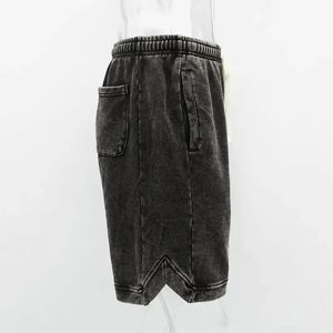 Nueva llegada pantalones cortos hombres Casual Jogger sudor Vintage ácido lavado pantalones cortos - Product Image 3