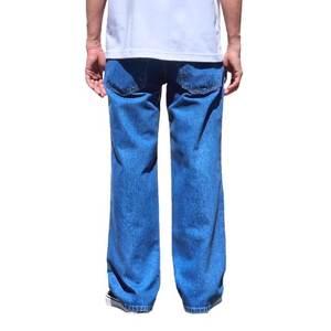 Jeans pour hommes jeans en denim à lisière sanforisée indigo coupe régulière pantalon en denim de style décontracté populaire pour l'hiver lavage moyen - Product Image 6