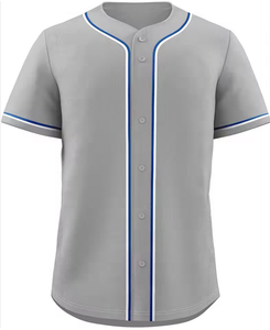 Béisbol Softball Jersey Botones completos Abajo Diseño personalizado Sublimación Nombre y número Béisbol Softball Wear - Product Image 1