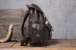 Cuir véritable Vintage pour les sacs à dos des femmes de créateur LBK-0075 - Product Image 3