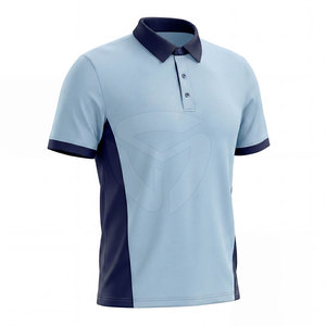 Polo extensible de performance pour hommes, conçu pour une mobilité maximale pendant l'entraînement en salle, la course à pied et les activités sportives. - Product Image 3