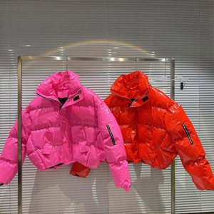 OEM logotipo personalizado recortar abajo Abrigos Mujer puff burbuja chaqueta personalizada casual invierno abajo puffer chaqueta mujer burbuja abrigos - Product Image 5